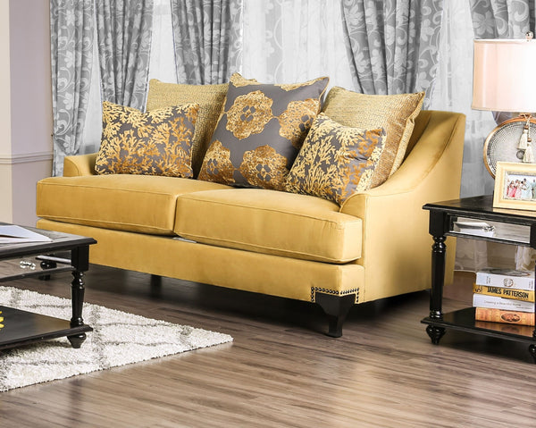 VISCONTTI - Loveseat, Gold - SM2201-LV