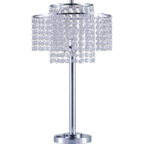 KAITLYN - 12"H Crystal Chrome Table Lamp - L7735SN