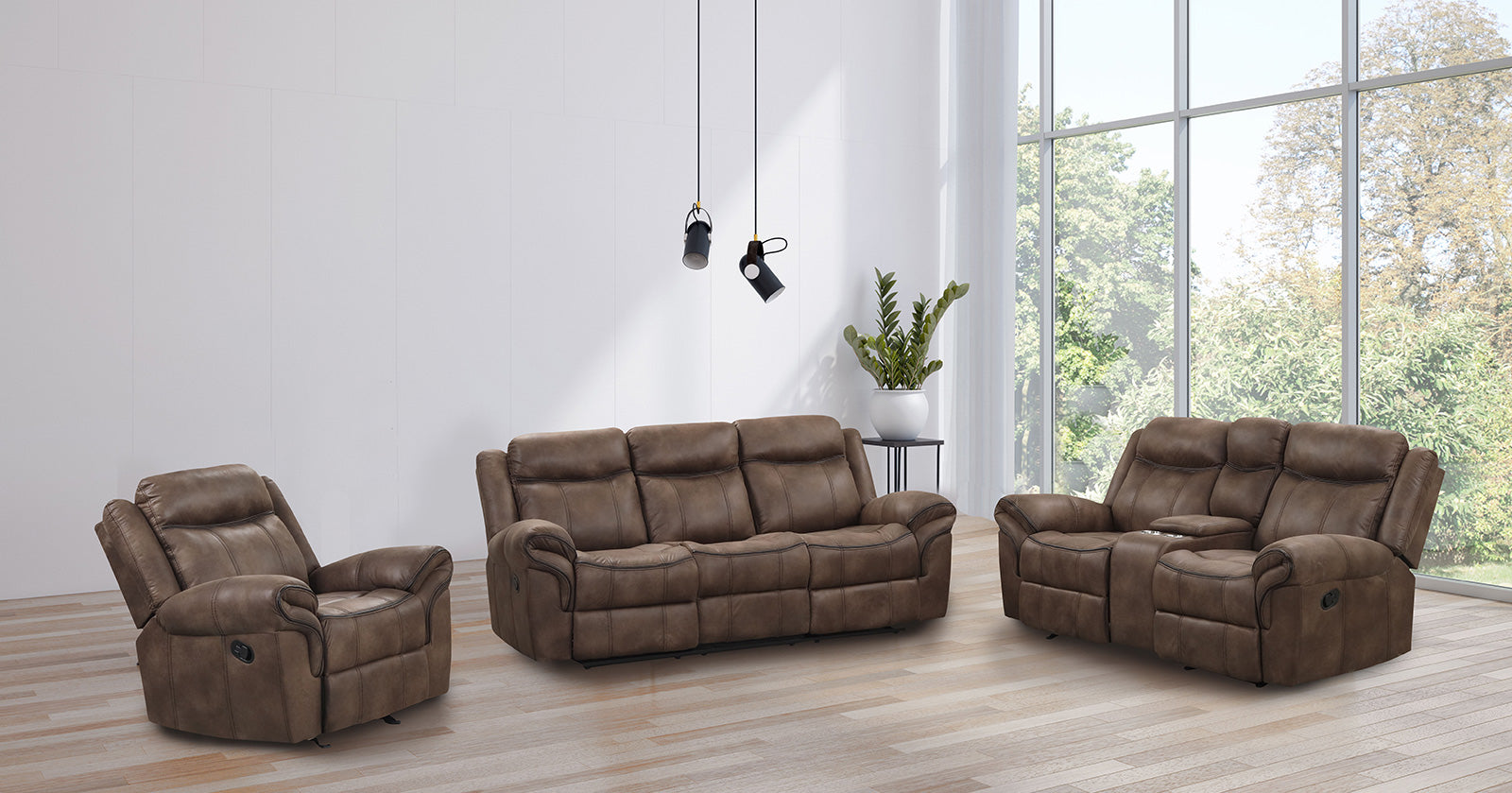 AGATA - Sofa + Loveseat - NX6001BR-2PC