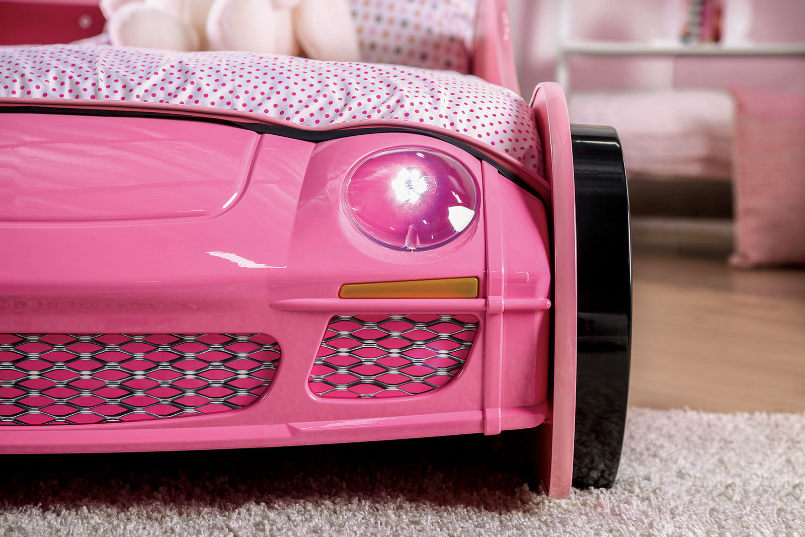PRETTY GIRL CAR BED - Twin Bed - CM7642-BED