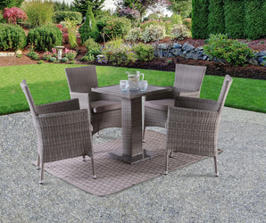 NIAMBI - 5 Pc. Patio Dining Set, Gray