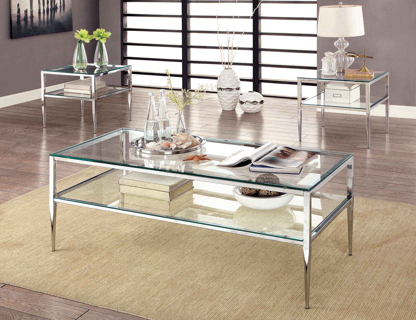 TANIKA - Coffee Table - CM4162CRM-C-PK