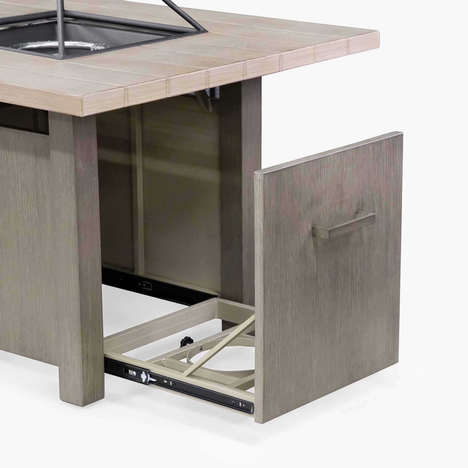 BORDEAUX - Dining Table w/ Fire Pit & Cooler - GM-2017-PK
