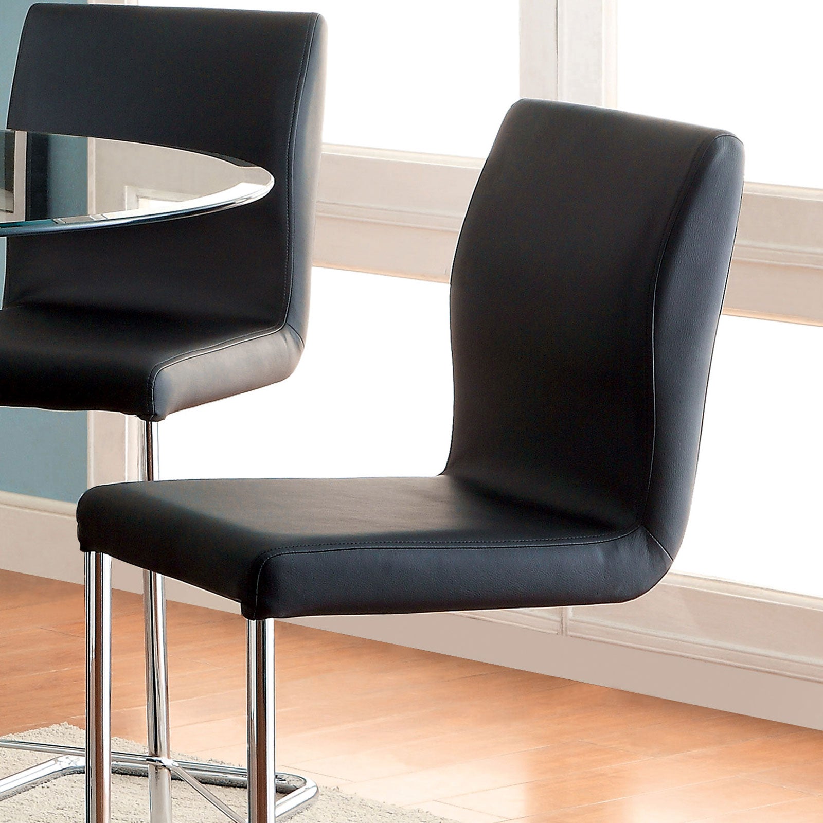 LODIA II - 5 Pc. Dining Table Set - CM3825BK-RPT-5PC