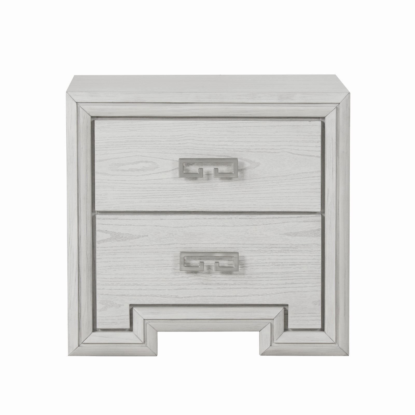 BASILONE - Nightstand, Rustic White - FM7440WH-N