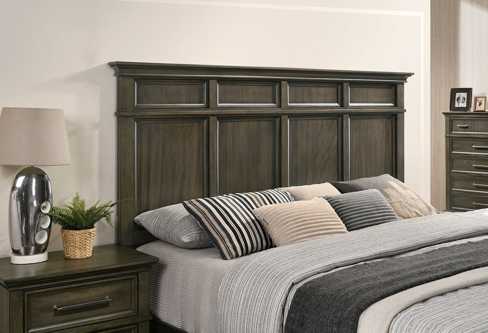 HOUSTON - 4 Pc. Queen Bedroom Set - CM7221GY-Q-4PC