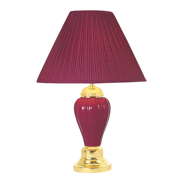 SCARLETT - Table Lamp, Burgundy (6/CTN) - L94101BD-6PK