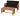 KYUSHU - Table + Loveseat, Black/Natural - GM-1022BK-2PK