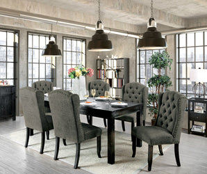 SANIA - 9 Pc. Dining Table Set - CM3324BK-T-84-9PC