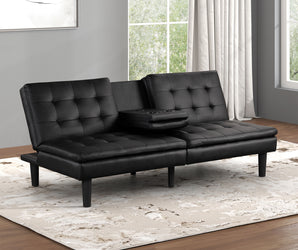 EIDSBERG - Futon Sofa Bed w/ Drop Down Table