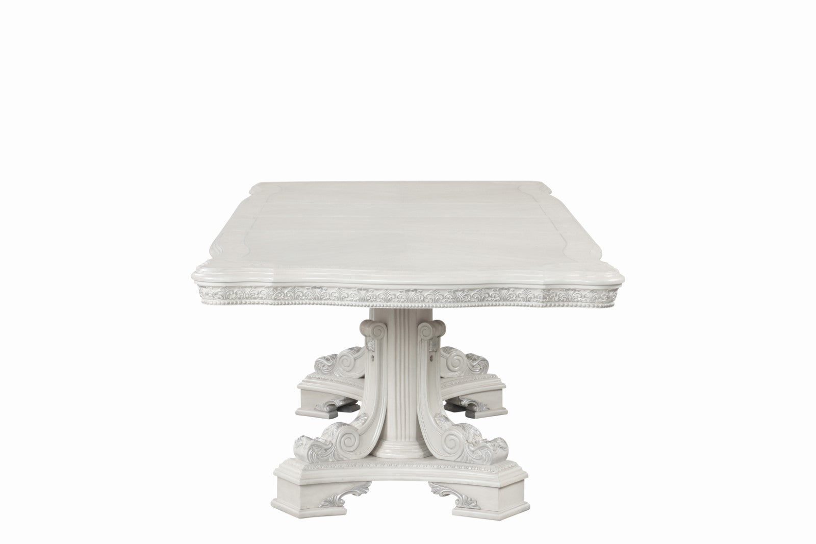 STELLA MIA - 7 Pc. Dining Table Set (2AC+4SC) - FM31000WH-T-7PC