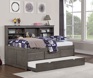 TIBALT - Twin DayBed w/ Trundle, Dark Gray