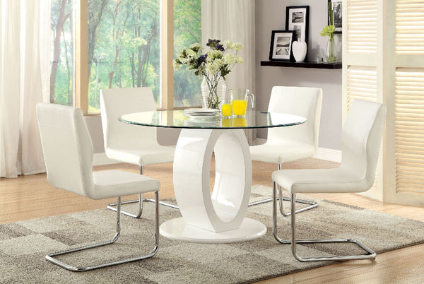 LODIA I - Round Dining Table - CM3825WH-RT-TABLE