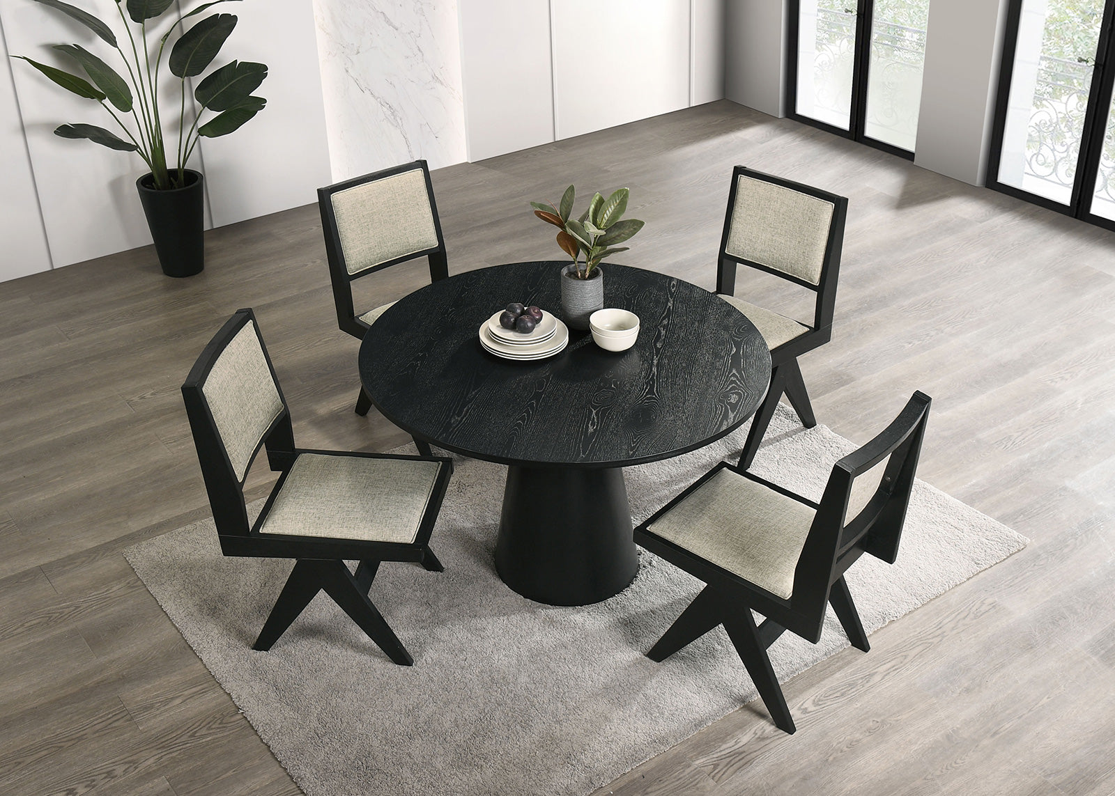 TOTTENHAM - 48" Round Dining Table - FM3222BK-RT-48-TABLE