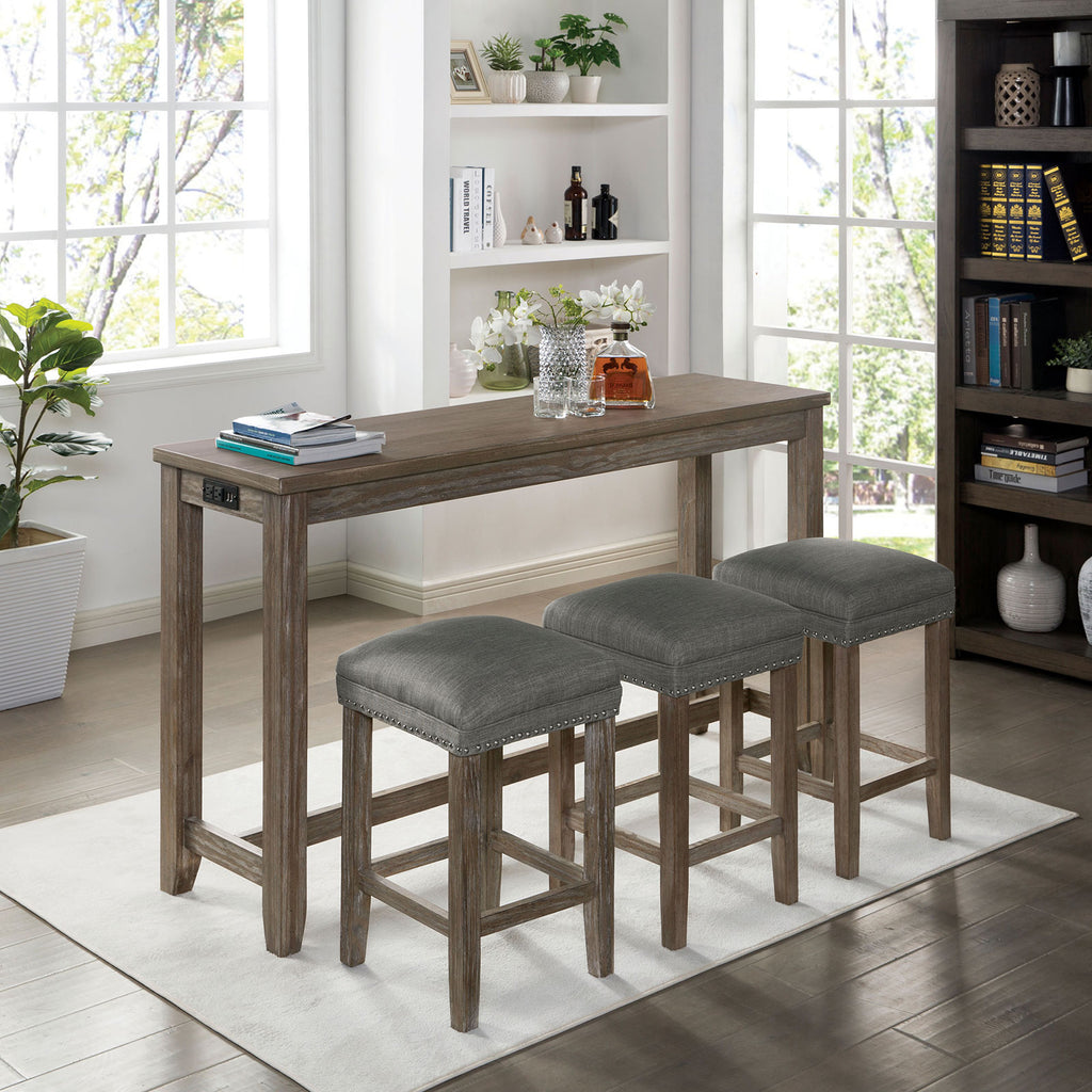 CAERLEON - 4 Pc. Counter Ht. Table Set - CM3474GY-PT-4PK