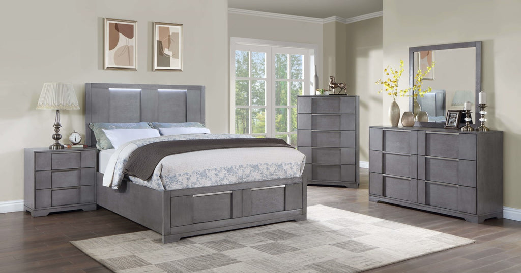 REGULUS - E.King Bed - CM7475GY-EK-BED