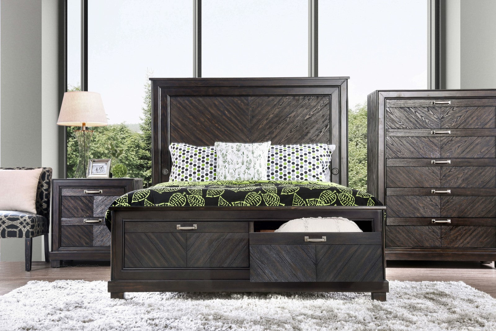ARGYROS - 4 Pc. Queen Bedroom Set - CM7315Q-4PC