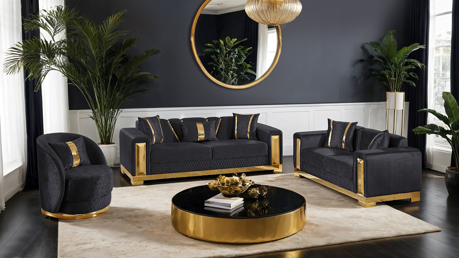 VALDOSTA - Loveseat - FM67001BK-LV