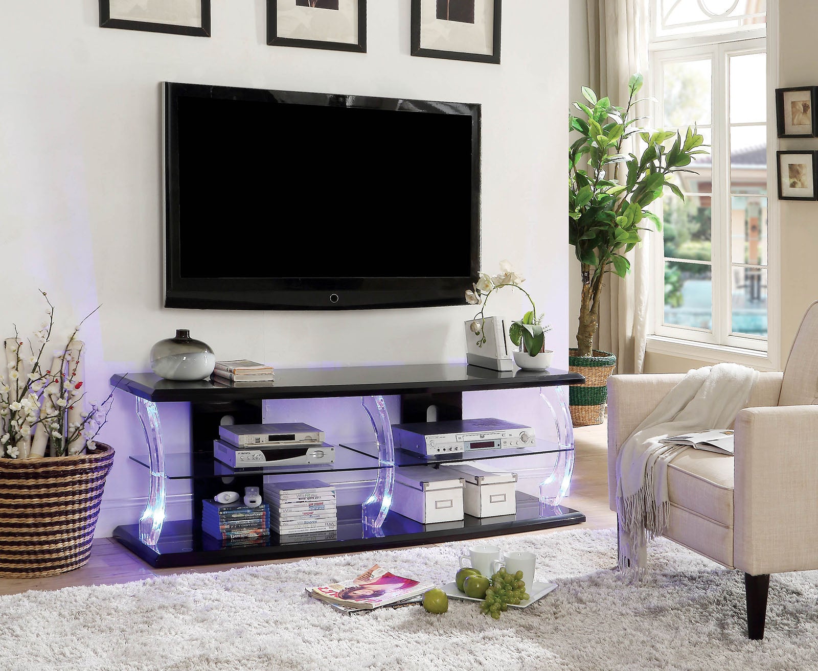 ERNST - 60" TV Stand - CM5901BK-TV-60