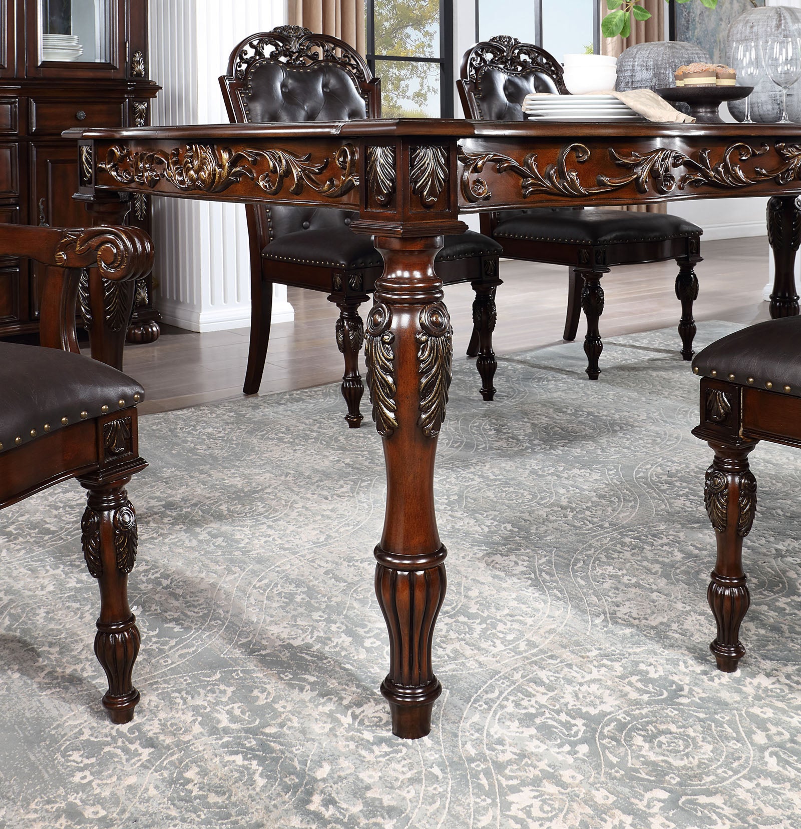 NOUVELLE - 7 Pc. Dining Table Set - CM3256CH-T-7PC