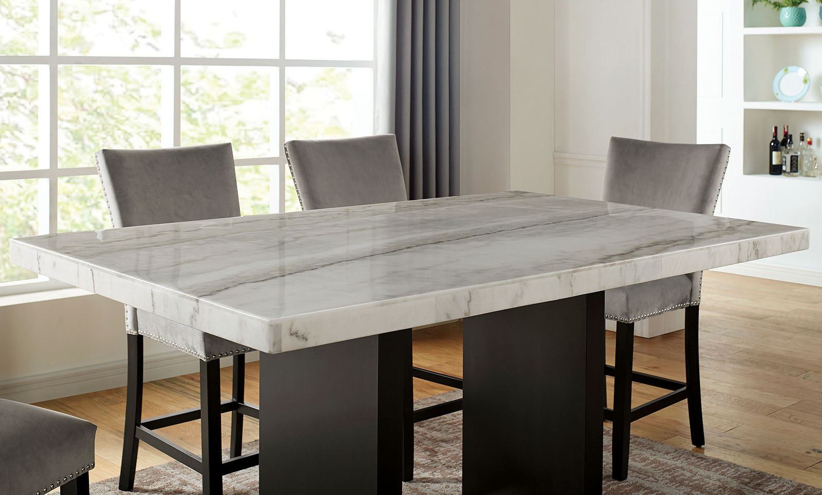 KIAN II - 7 Pc. Counter Ht. Table Set - CM3744PT-7PC