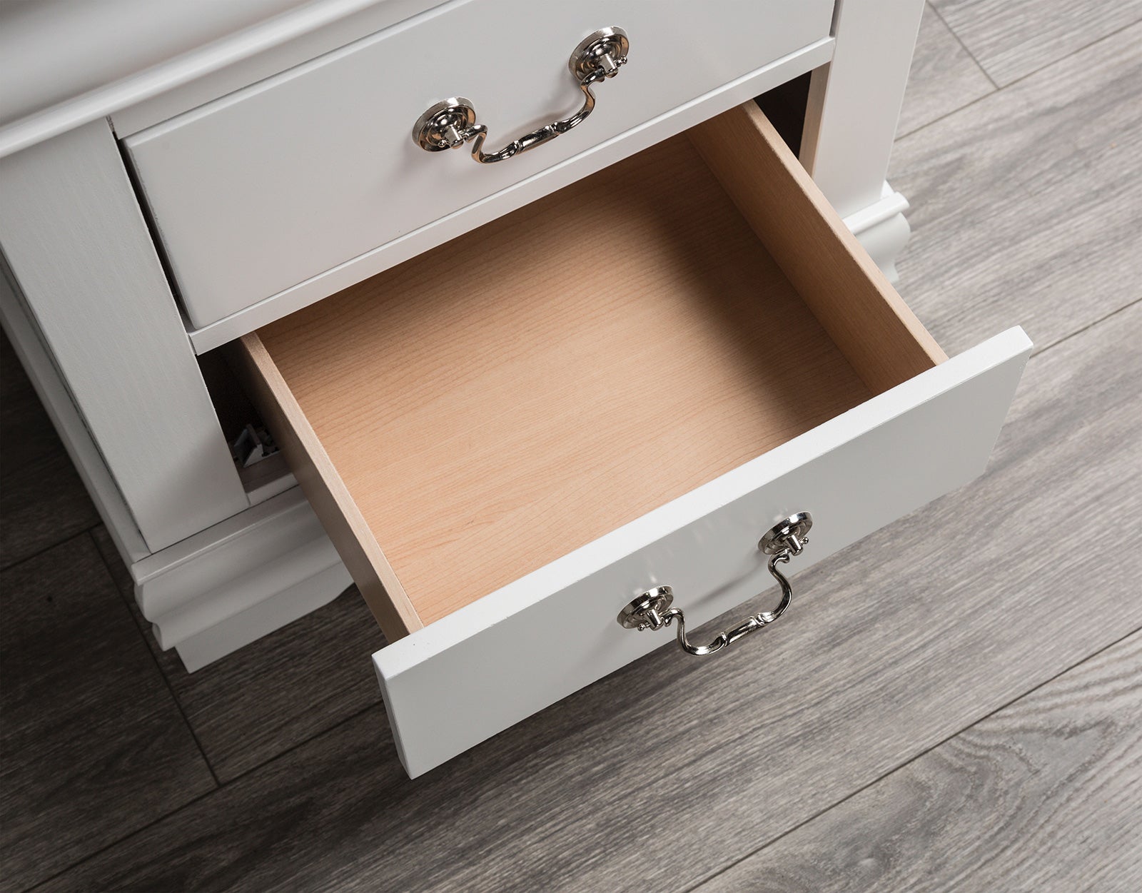 LOUIS PHILIPPE - Nightstand, White - FM7866WH-N