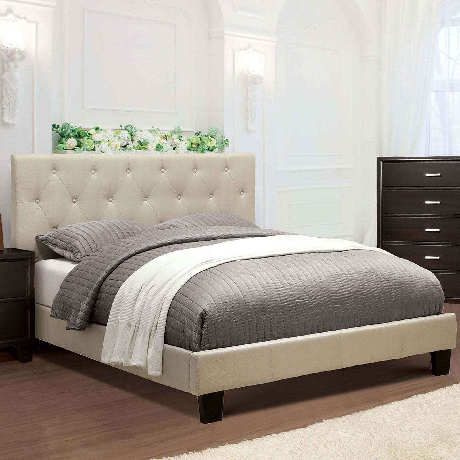 LEEROY - Twin Bed - CM7200IV-T-BED-VN