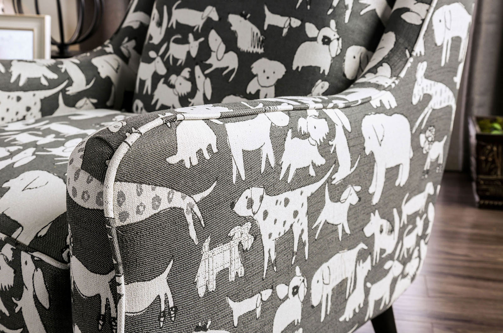 PATRICIA - Chair, Animal Pattern - SM8171-CH-DG