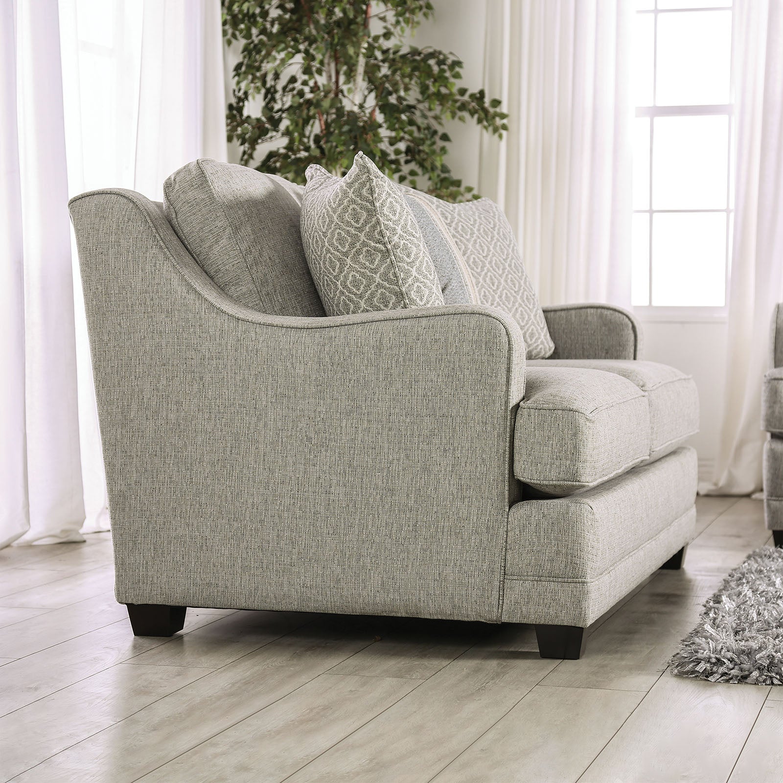 STEPHNEY - Sofa, Gray/Gold - SM8193-SF