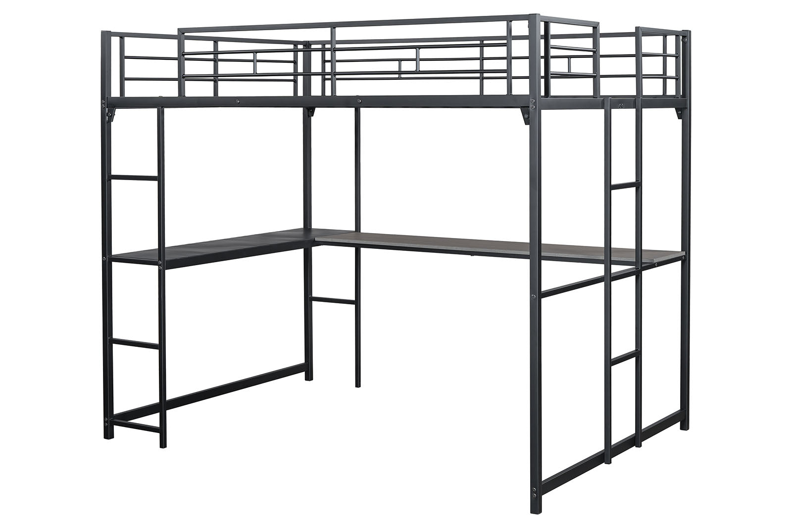 CYBILL - Full Loft Bed, Black - FM-BK905BK-F-BED