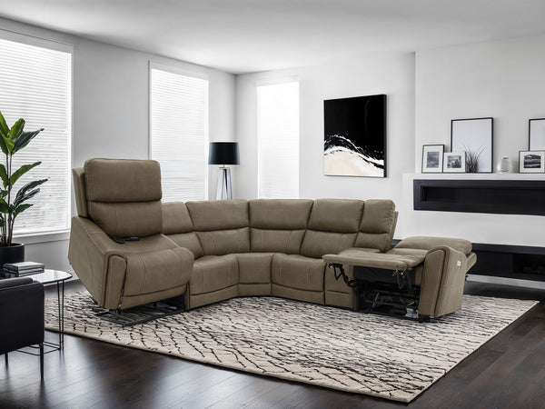 ORPHEUS - Power Sectional w/ Lift Chair - FM68100BR-SECT-LC