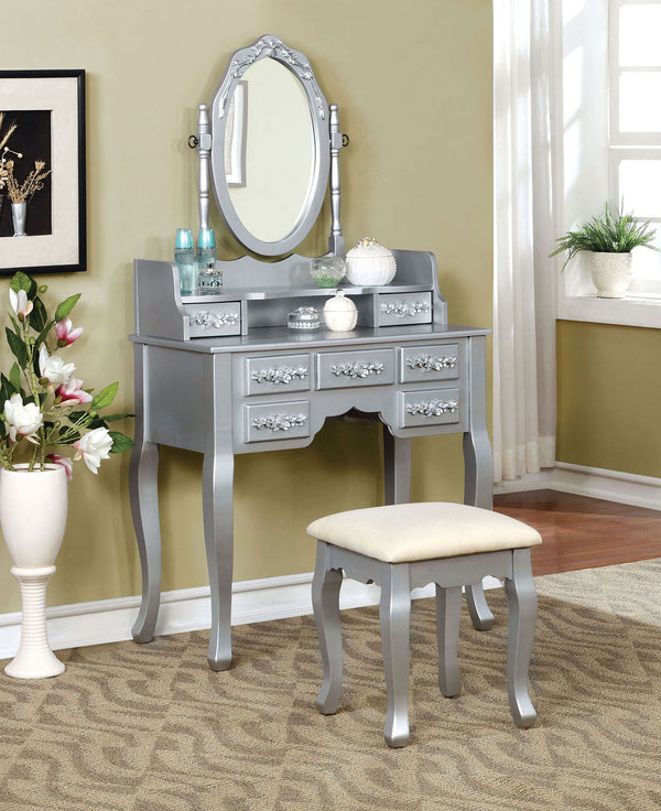HARRIET - Vanity w/ Stool - CM-DK6845SV