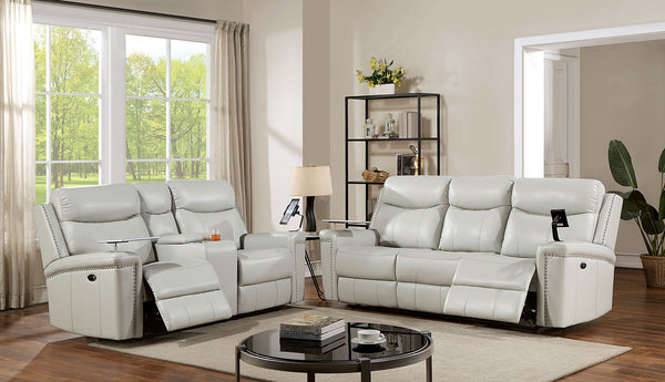 FLORINE - Power Sofa + Loveseat - CM6252LG-PM-2PC