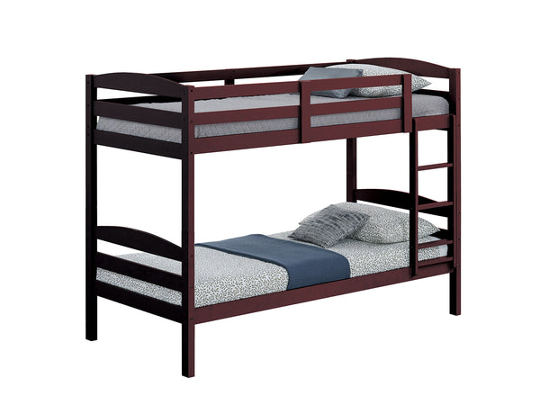 FINSBURY - Twin/Twin Bunk, Espresso - FM-BK110ES-T