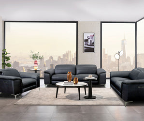 ASCONA - Power Sofa + Loveseat - CM9927BK-PM-2PC