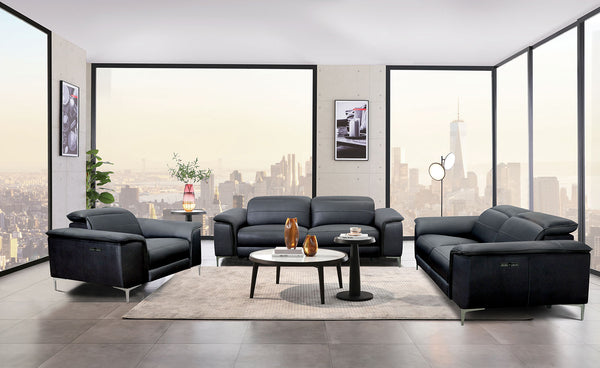 ASCONA - Power Sofa + Loveseat - CM9927BK-PM-2PC