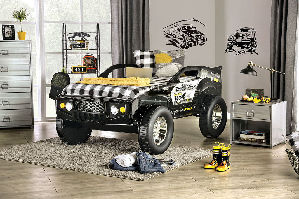 SPEED JUMP BLACK - Twin Bed - CM7641-BED