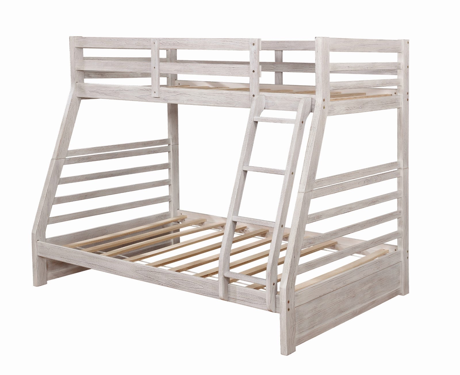 CALIFORNIA III - Twin/Full Bunk Bed w/ 2 Drawers - CM-BK588BWH-BED