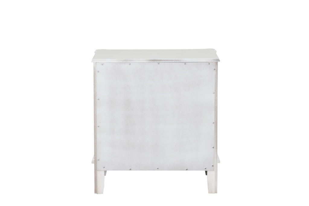NAUCALPAN - Nightstand w/2 Drawers, White - FM7456WH-N