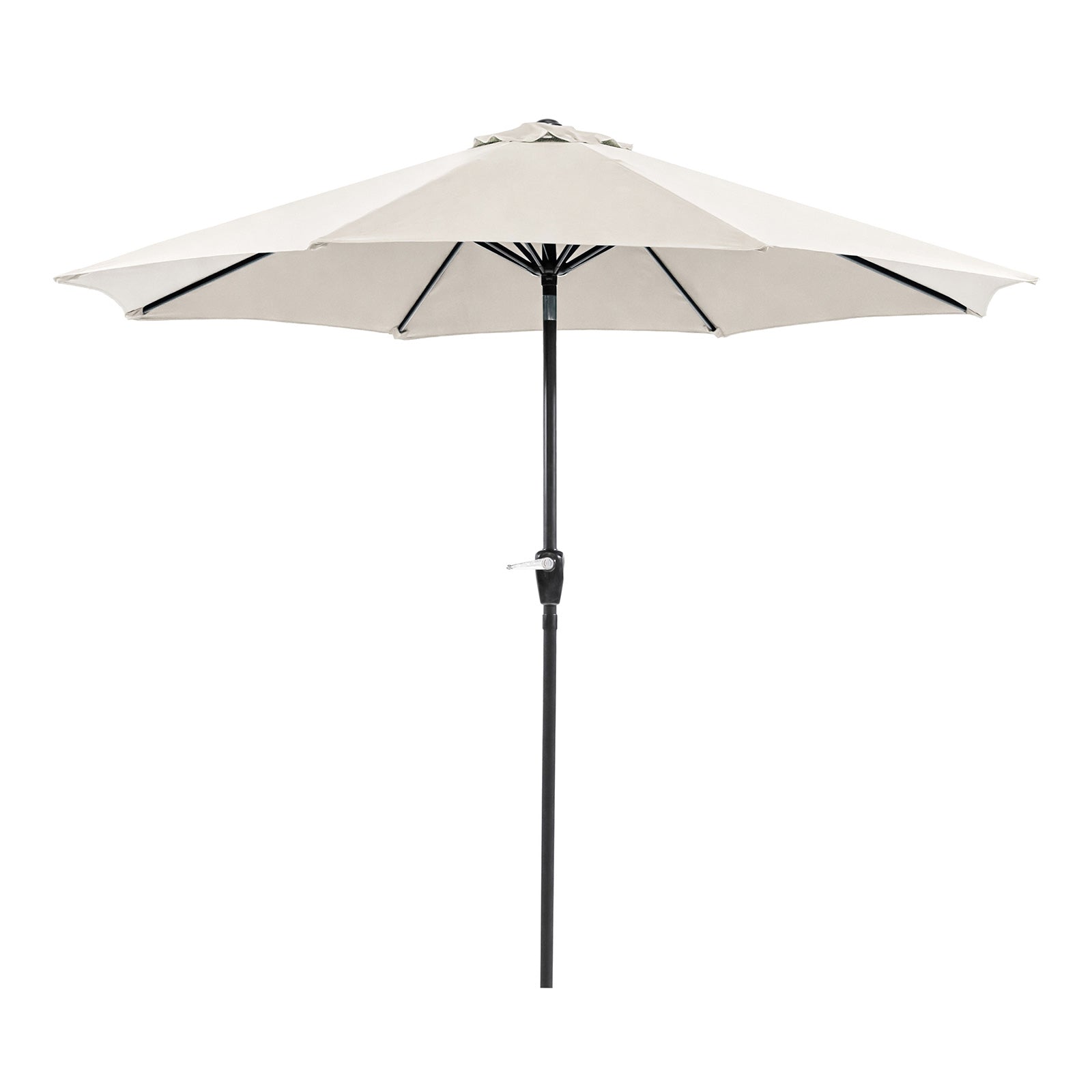 SOLI - 9' Outdoor Umbrella, Beige + Base - LA-A009SV+BASE
