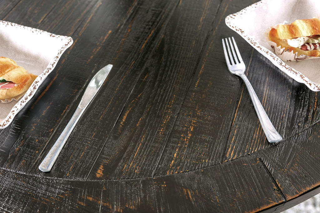 ALFRED - 5 Pc. Round Dining Table Set - CM3735RT-5PC-GY