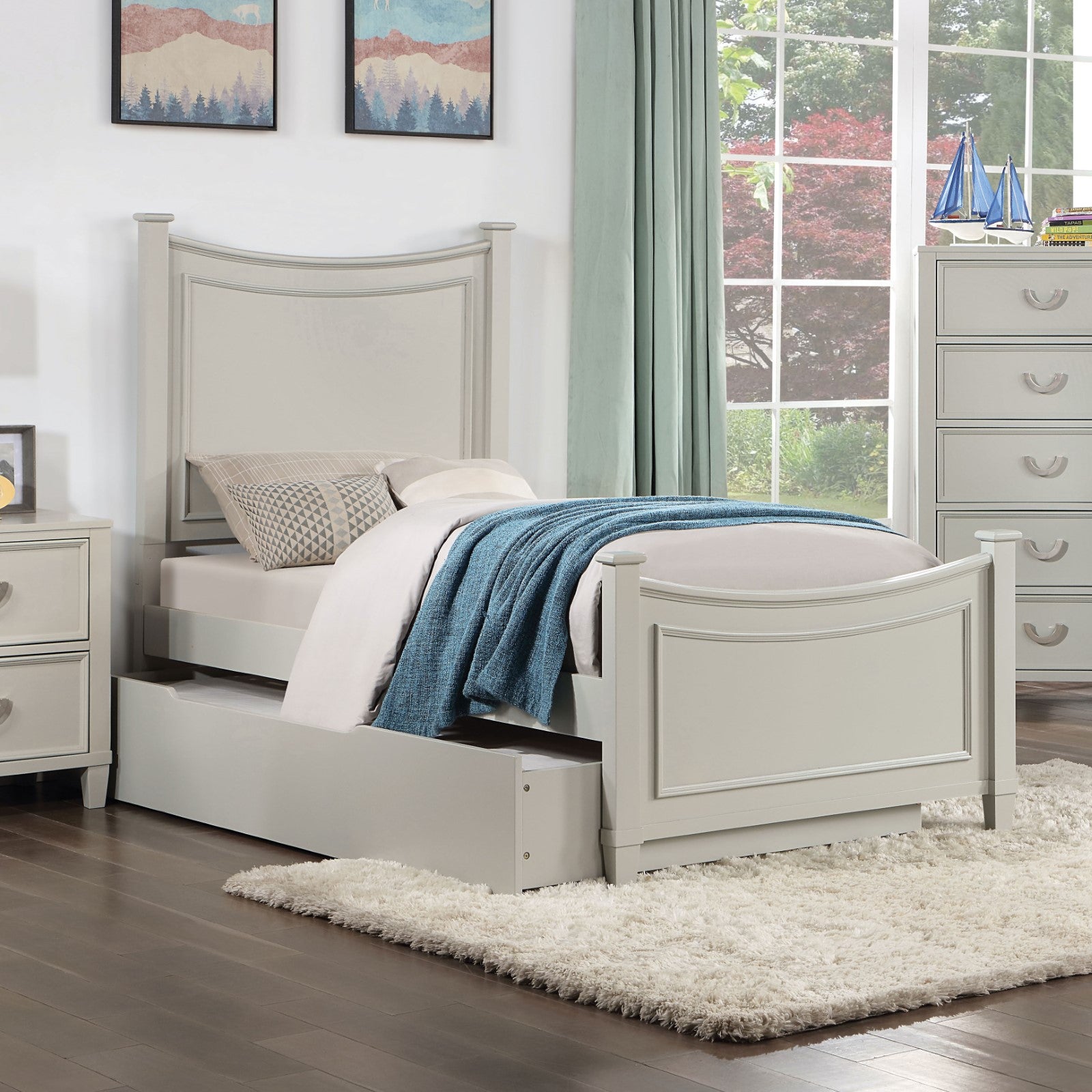 LYCORIDA - Twin Bed - CM7477GY-T-BED