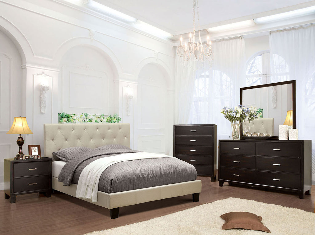 LEEROY - E.King Bed - CM7200IV-EK-BED-VN