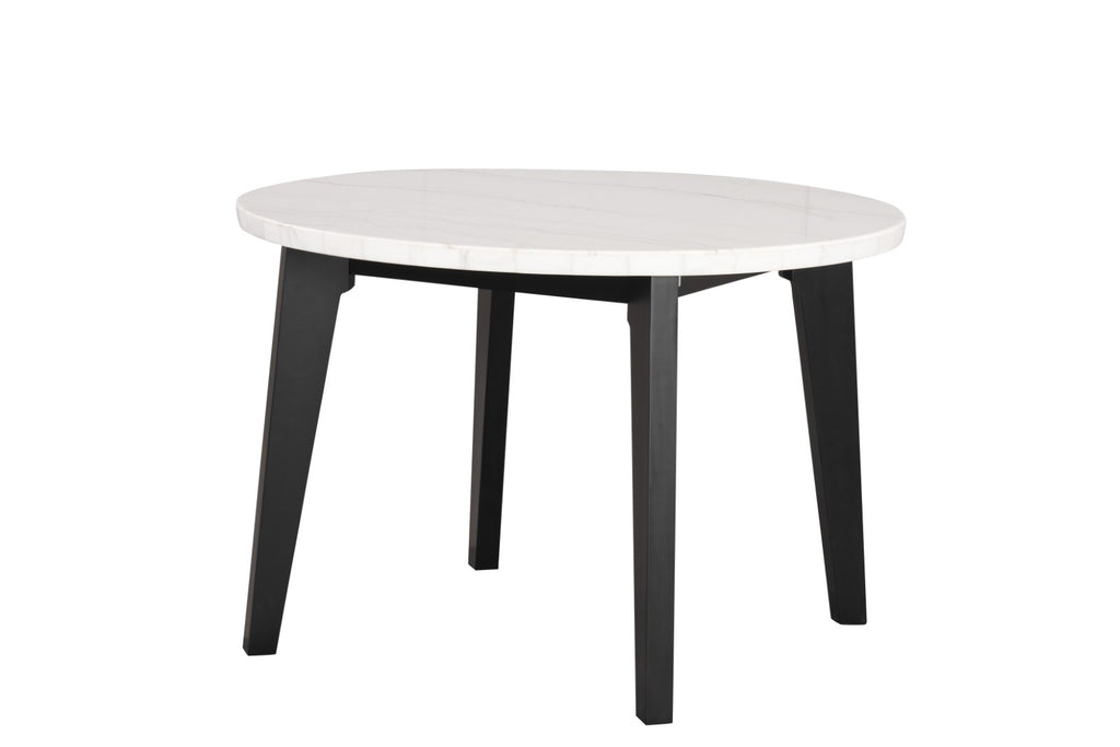 SABRO - Round Dining Table w/ Marble Top - FM3330BK-RT-TABLE