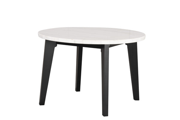 SABRO - Round Dining Table w/ Marble Top - FM3330BK-RT-TABLE