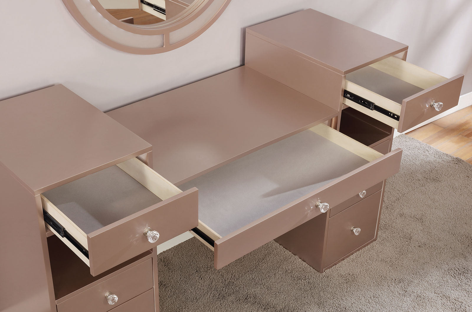 YASMINE - Vanity Set, Blush - FOA-DK5683PK-PK