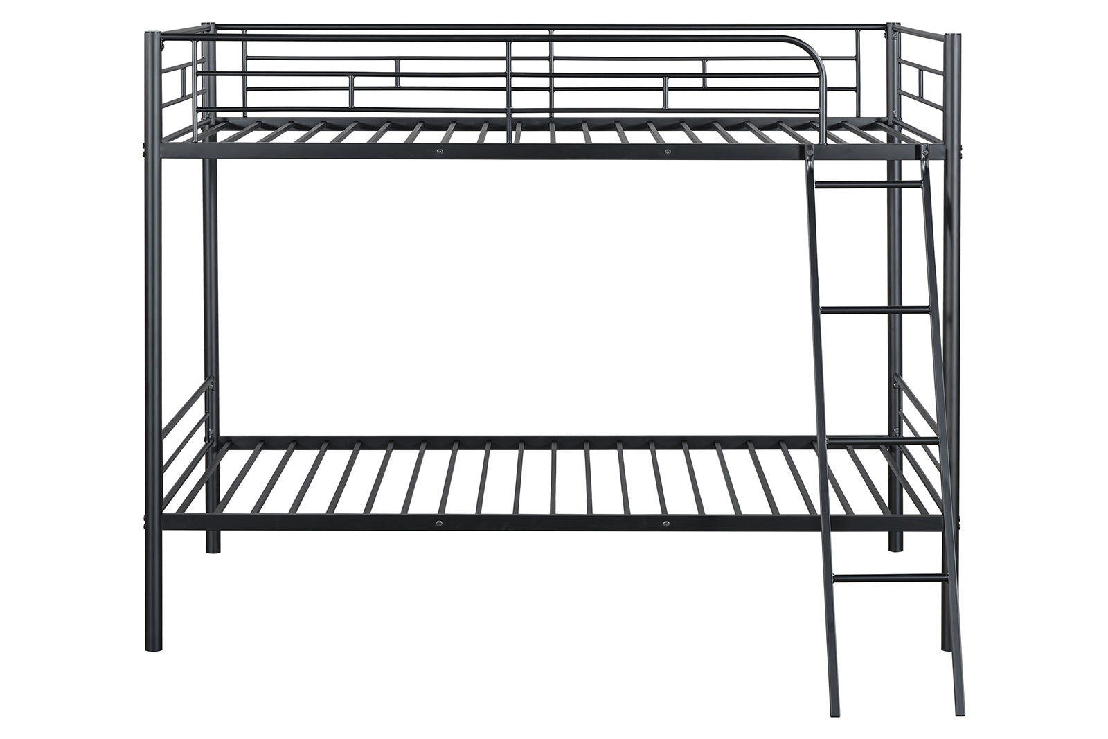 HECTOR - Twin/Twin Metal Bunk Bed (K/D), Black - FM-BK903BK-TT