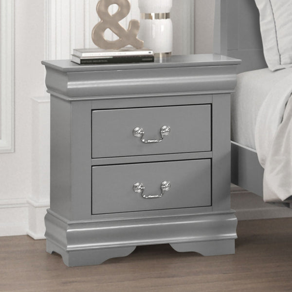 LOUIS PHILIPPE - Nightstand, Gray - FM7866GY-N
