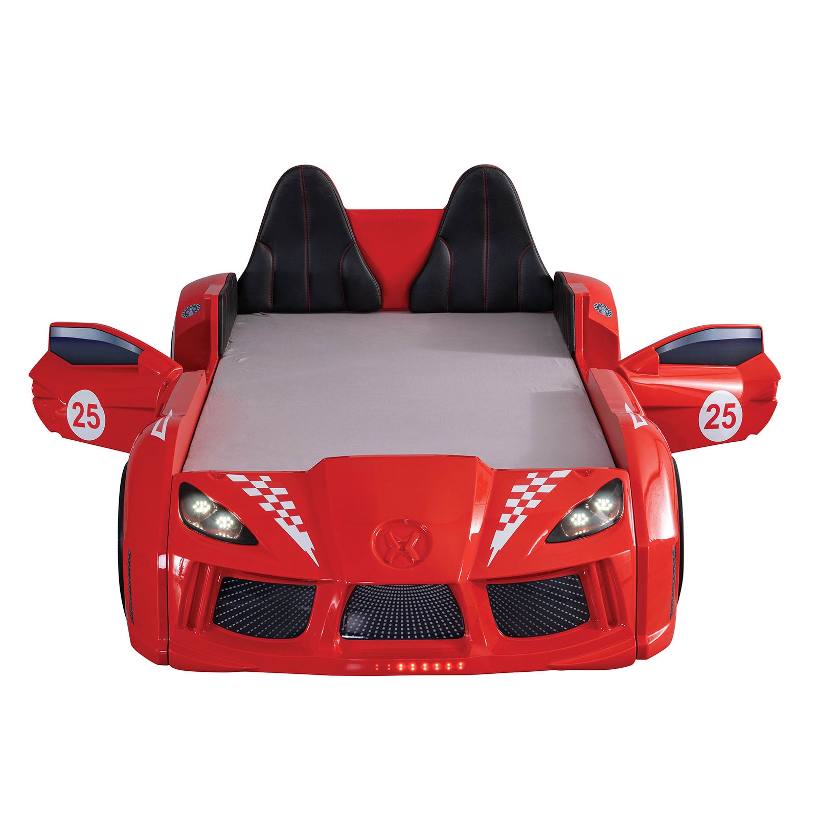 TRACKSTER - Twin Car Bed, Red - FOA7723RD-BED
