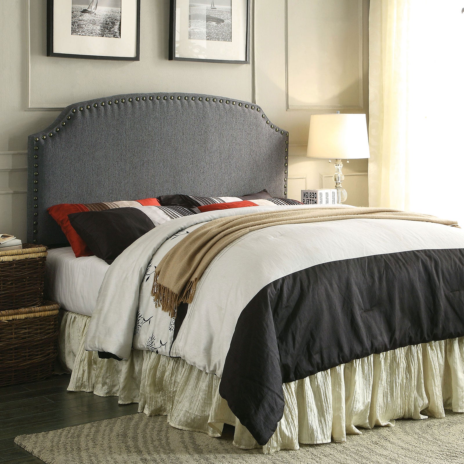 HASSELT - King Headboard - CM7880GY-HB-K-VN